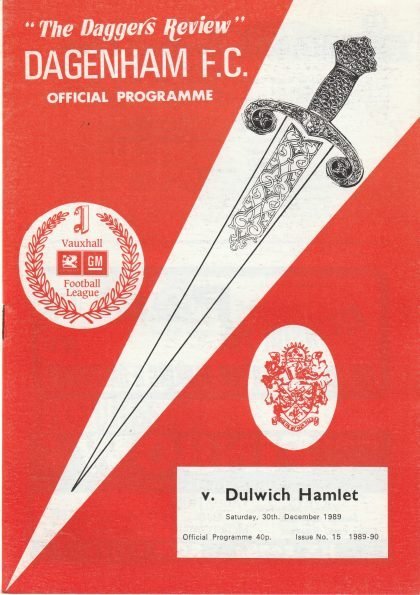 Dagenham v Dulwich Hamlet 30-Dec-1989