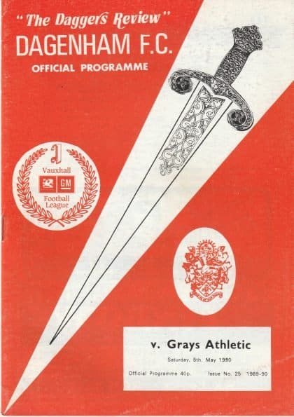 Dagenham v Grays Athletic 05-May-1990