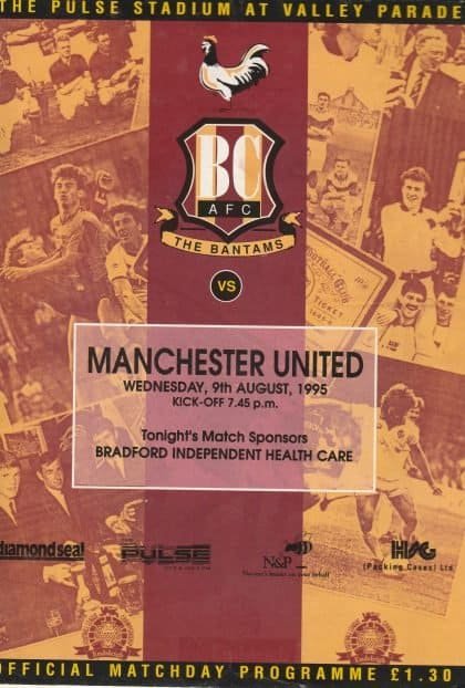 Bradford City v Manchester United 09-Aug-1995