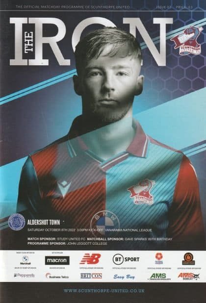 Scunthorpe United v Aldershot Town 08-Oct-2022