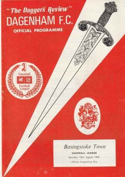 Dagenham v Basingstoke Town 18-Aug-1990
