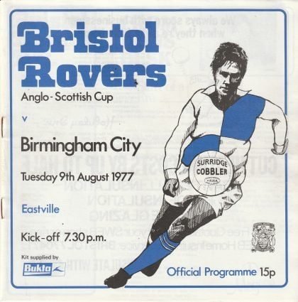 Bristol Rovers v Birmingham City 09-Aug-1977