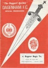 Dagenham v Bognor Regis Town  26-Aug-1989