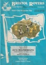 Bristol Rovers v AFC Bournemouth 30-Nov-1982