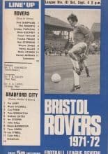 Bristol Rovers v Bradford City 04-Sep-1971
