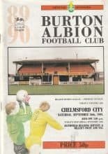 Burton Albion v Chelmsford City 30-Sep-1989