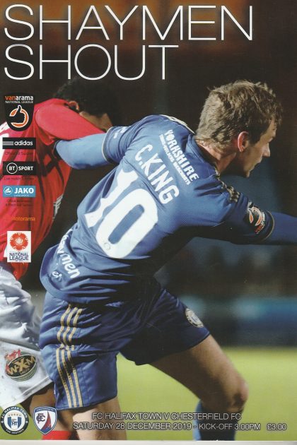 FC Halifax Town v Chesterfield 28-Dec-2019