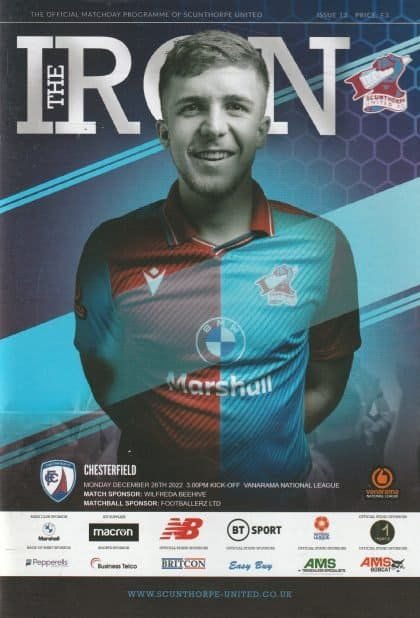 Scunthorpe United v Chesterfield 26-Dec-2022