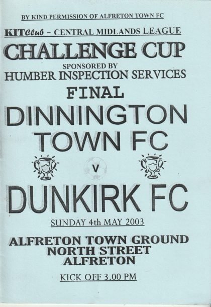 Dinnington Town v Dunkirk 04-May-2003