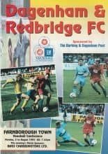Dagenham & Redbridge v Farnborough Town 21-Aug-1995