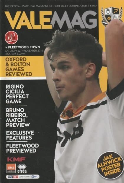 Port Vale v Fleetwood Town 12-Nov-2016