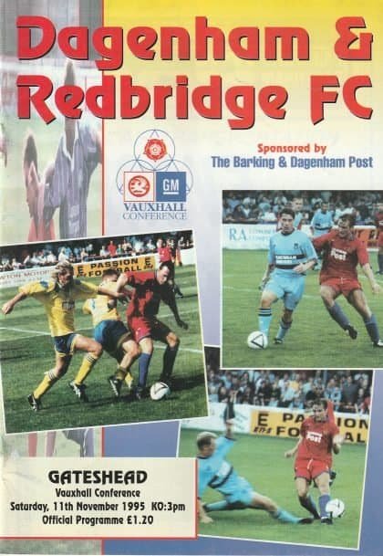 Dagenham & Redbridge v Gateshead 11-Nov-1995