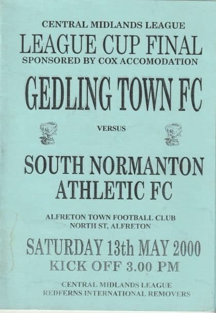 Gedling Town v South Normanton Athletic 13-May-2000