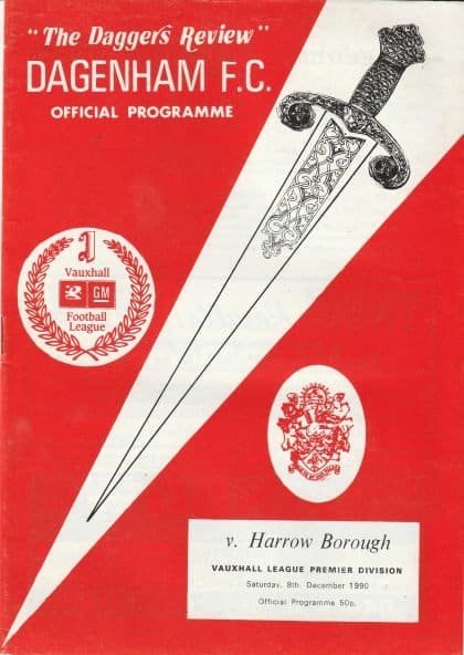 Dagenham v Harrow Borough 08-Dec-1990