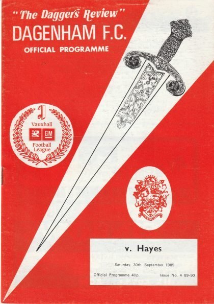 Dagenham v Hayes 30-Sep-1989