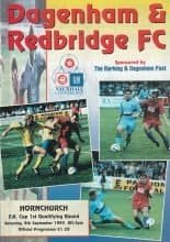 Dagenham & Redbridge v Hornchurch 09-Sep-1995