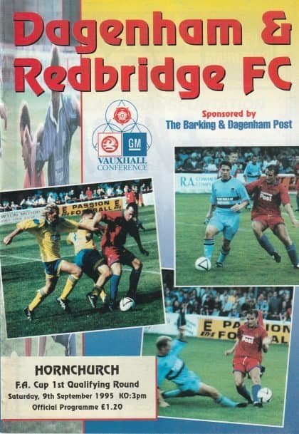 Dagenham & Redbridge v Hornchurch 09-Sep-1995