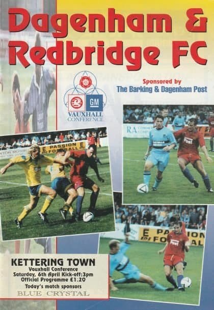 Dagenham & Redbridge v Kettering Town 06-Apr-1996