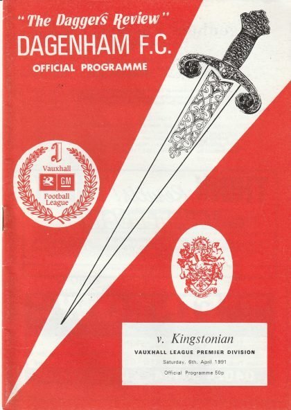 Dagenham v Kingstonian 06-Apr-1991