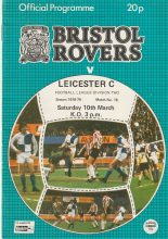 Bristol Rovers v Leicester City 10-Mar-1979