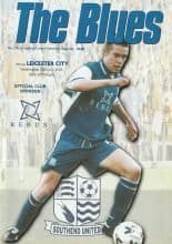 Southend United v Leicester City  25-Jul-2001