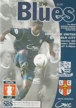 Southend United v Lincoln City 06-Dec-2003