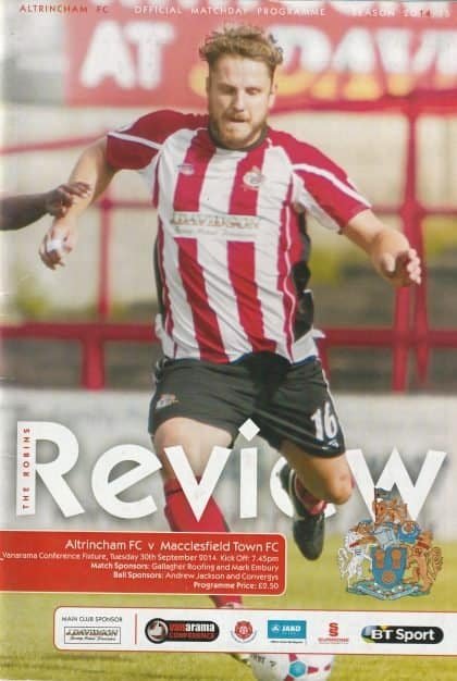 Altrincham v Macclesfield Town 30-Sep-2014