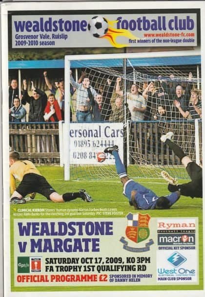 Wealdstone v Margate  17-Oct-2009