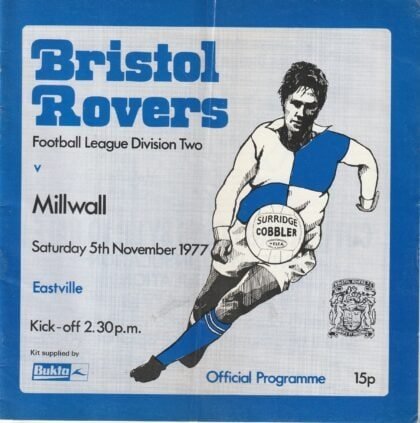 Bristol Rovers v Millwall 05-Nov-1977