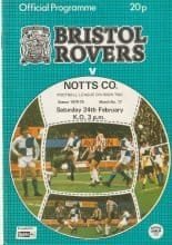 Bristol Rovers v Notts County 24-Feb-1979