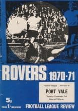 Bristol Rovers v Port Vale  01-Sep-1970