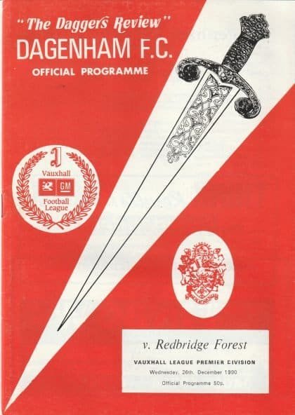 Dagenham v Redbridge Forest 26-Dec-1990