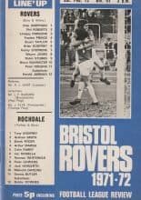 Bristol Rovers v Rochdale  12-Feb-1972