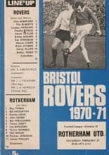 Bristol Rovers v Rotherham United 27-Feb-1971