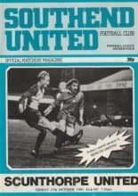 Southend United v Scunthorpe United 17-Oct-1980