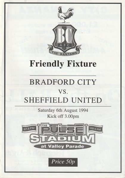 Bradford City v Sheffield United 06-Aug-1994