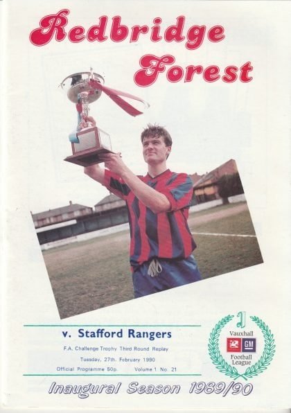 Redbridge Forest v Stafford Rangers  27-Feb-1990