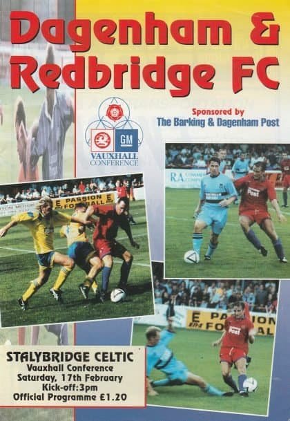 Dagenham & Redbridge v Stalybridge Celtic 17-Feb-1996