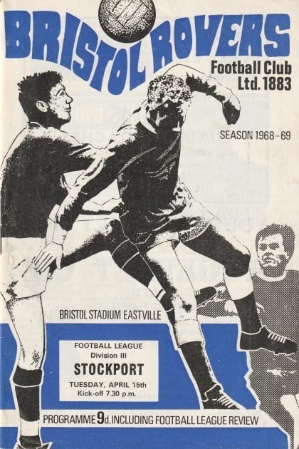 Bristol Rovers v Stockport County 15-Apr-1969