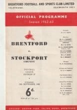 Brentford v Stockport County 18-Sep-1962