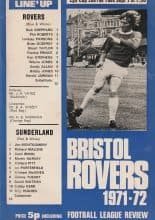 Bristol Rovers v Sunderland 07-Sep-1971