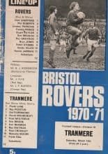 Bristol Rovers v Tranmere Rovers  13-Mar-1970