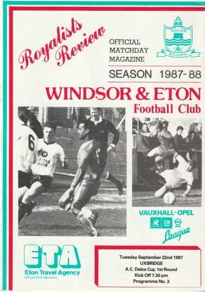 Windsor & Eton v Uxbridge 22-Sep-1987