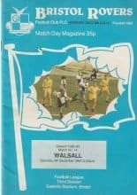Bristol Rovers v Walsall 04-Dec-1982