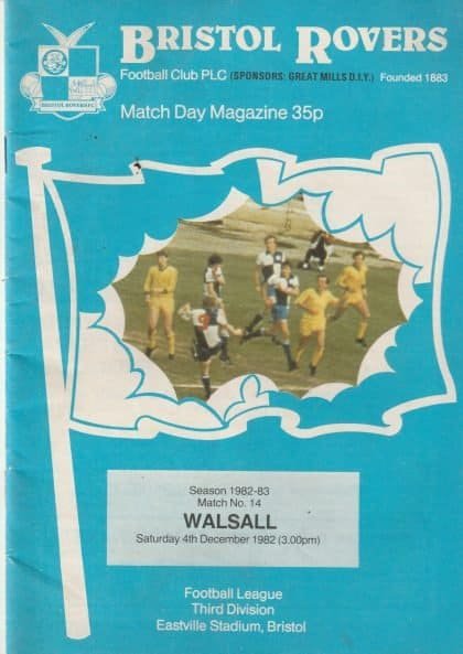 Bristol Rovers v Walsall 04-Dec-1982