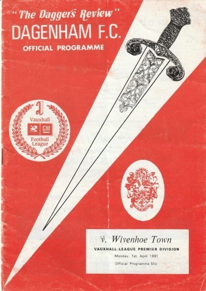 Dagenham v Wivenhoe Town 01-Apr-1991