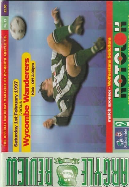 Plymouth Argyle v Wycombe Wanderers 01-Feb-1997