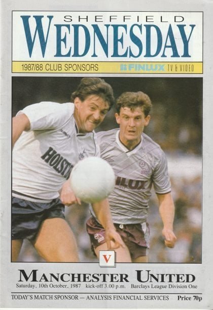 Sheffield Wednesday v Manchester United 10-Oct-1987