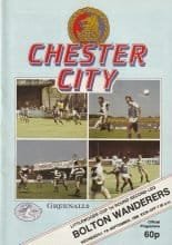 Chester City v Bolton Wanderers  07-Sep-1988