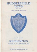 Huddersfield Town v Southampton 19-Sep-1964